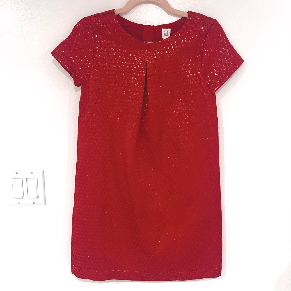 GAP Kids Metallic Pleated Dress in Jacquard Girls Sz XL NWT - Picture 3 of 10